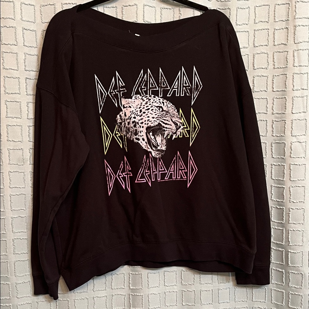 Maurices Black Leopard Graphic Sweater